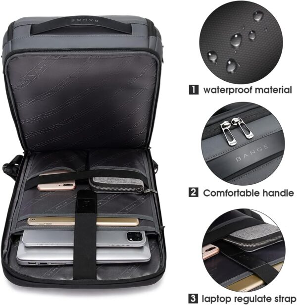 Sac à dos Bange ordinateur portable 15,6 étanche USB-1