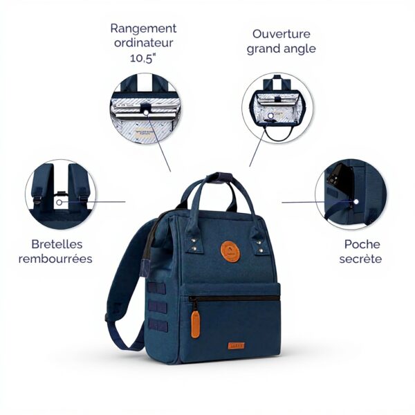 Sac à dos CABAIA Adventurer Zurich 10L déperlant ordinateur