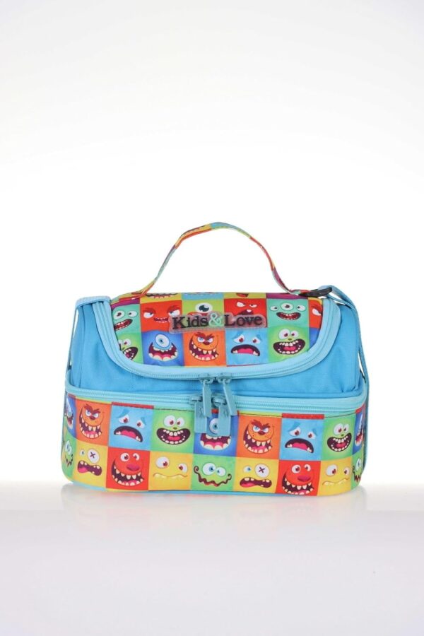 Boîte à déjeuner Kaukko Monstres mignons Tissu 3L Enfants-0