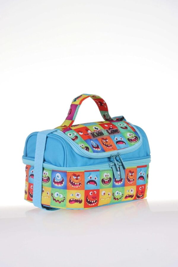 Boîte à déjeuner Kaukko Monstres mignons Tissu 3L Enfants-1