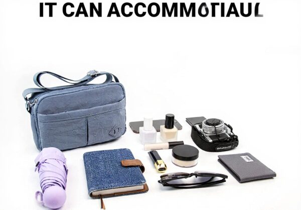 KAUKKO Sac à Bandoulière Femme Imperméable Léger Polyester