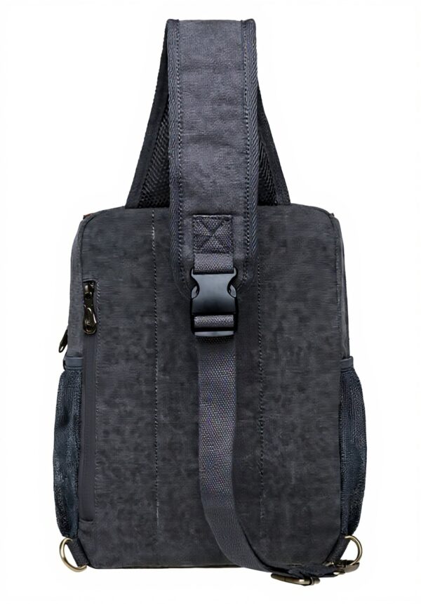 Sac de Poitrine Homme KAUKKO Toile Sport Loisirs 7.1 L Gris