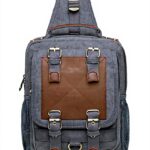 Sac de Poitrine Homme KAUKKO Toile Sport Loisirs 7.1 L Gris