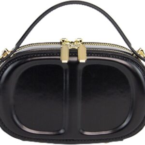 KAUKKO Sac à Main Femme Cuir Hobo Porté Épaule Noir KFB01-0