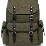 KAUKKO Sac à dos randonnée 23L toile vert compartiment