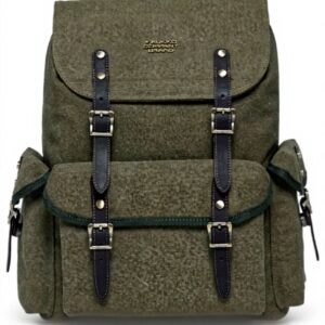 KAUKKO Sac à dos randonnée 23L toile vert compartiment