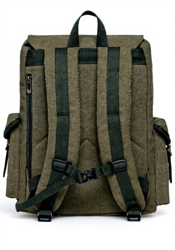 KAUKKO Sac à dos randonnée 23L toile vert compartiment