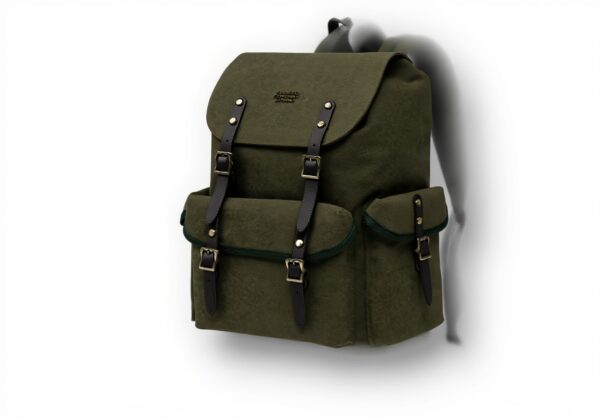 KAUKKO Sac à dos randonnée 23L toile vert compartiment