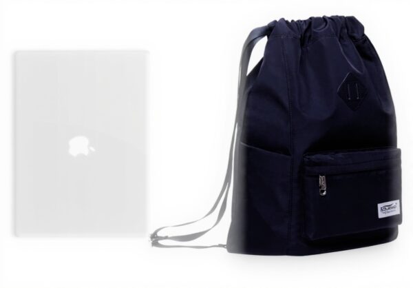 Sac de sport Kawko toile cordon serrage poche intérieure