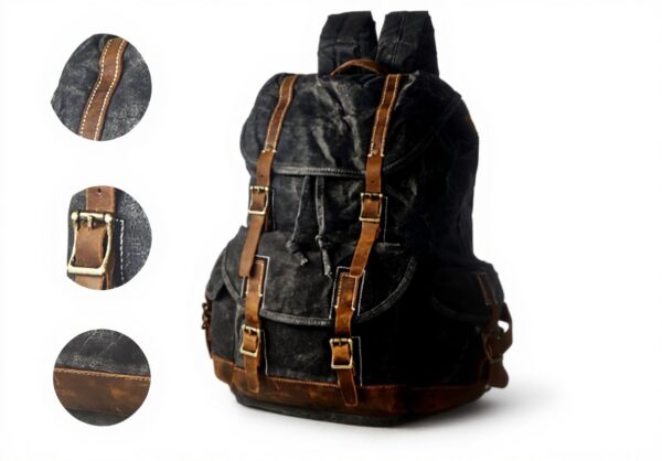 Sac à Dos en Toile cirée Poches Laiton Hommes BRASS TACKS