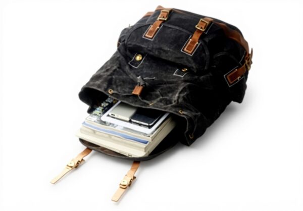 Sac à Dos en Toile cirée Poches Laiton Hommes BRASS TACKS