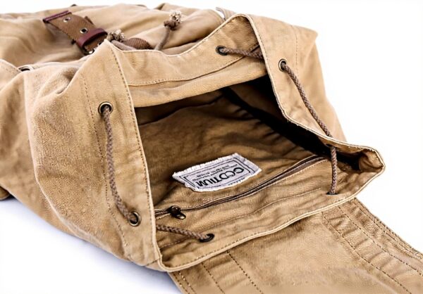 Sac à dos loisir Gootium toile vintage homme femme café kaki