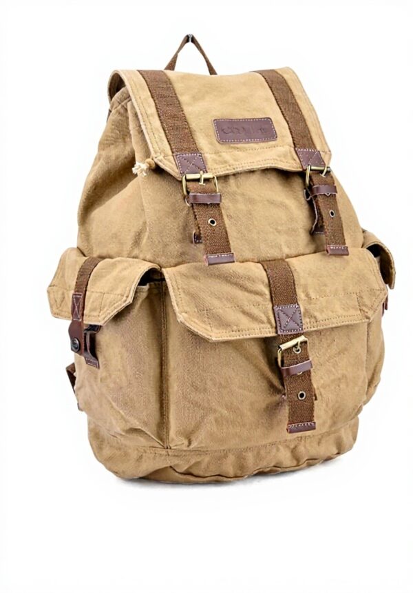 Sac à dos loisir Gootium toile vintage homme femme café kaki