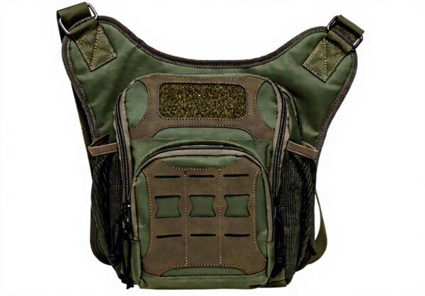 KAUKKO Sac bandoulière homme sport polyester vert 4.9L