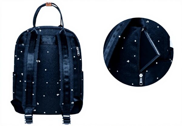 KAUKKO Sac à dos femme élégant collège bleu daypack