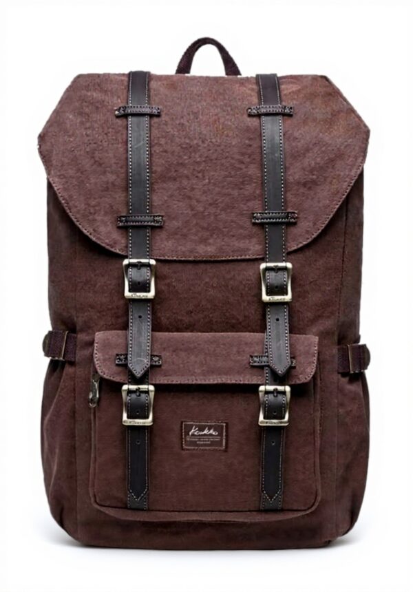 Sac à dos KAUKKO Ep5 toile cuir, usage quotidien mixte