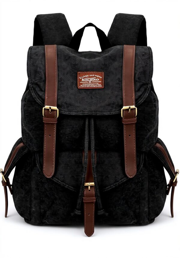 KAUKKO Ep6 Sac à dos Mixte - Toile & Cuir Rétro - Randonnée