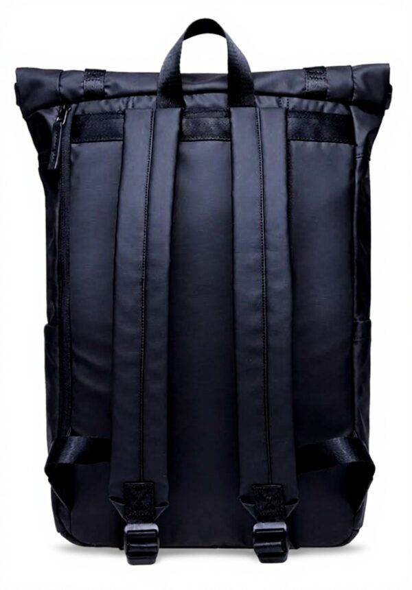 KAUKKO Sac à dos Homme Cuir Noir JNL-F7-003 Ordinateur