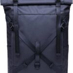 KAUKKO Sac à dos Homme Cuir Noir JNL-F7-003 Ordinateur-0