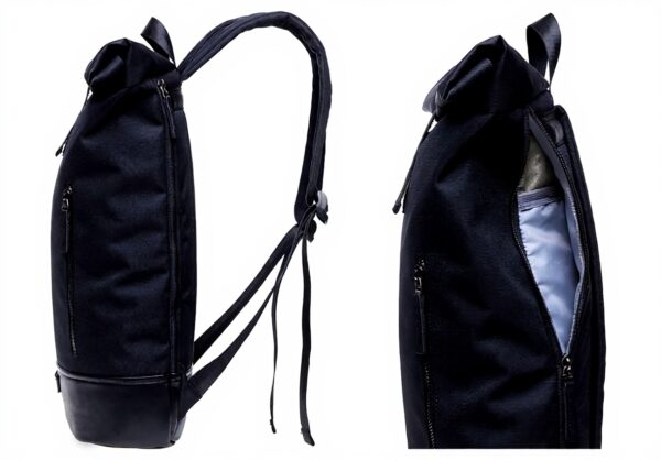 Sac à dos KAUKKO Kf homme nylon cuir PU ordinateur portable