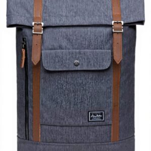 KAUKKO Sac à dos RollTop école université travail polyester