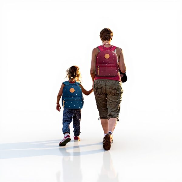 KAUKKO Sac à dos ordinateur portable 15 pouces école