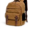 KAUKKO Sac à Dos Toile Vintage 24L Ordinateur 14 Pouces