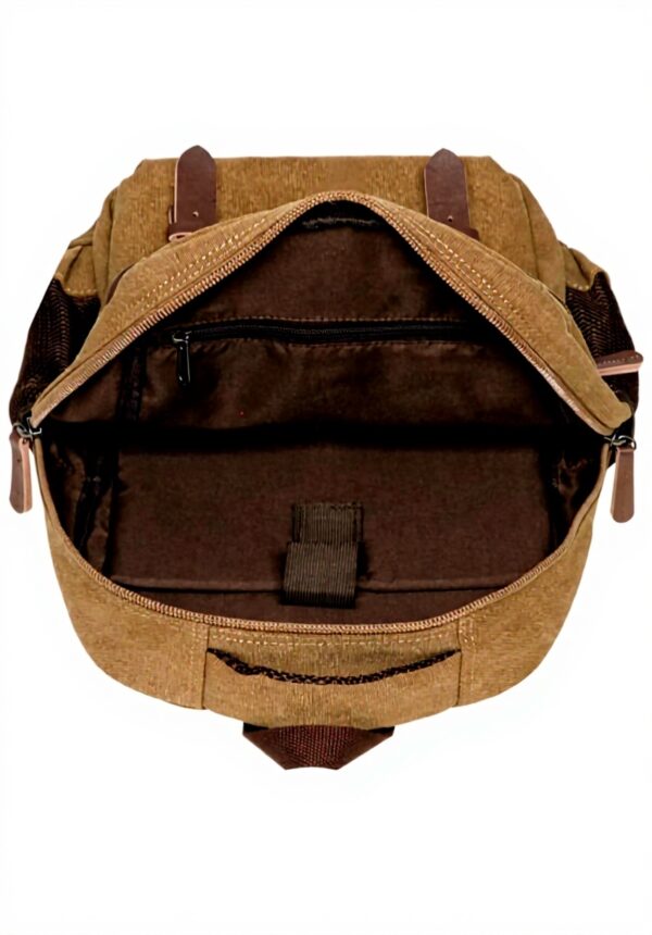 KAUKKO Sac à Dos Toile Vintage 24L Ordinateur 14 Pouces