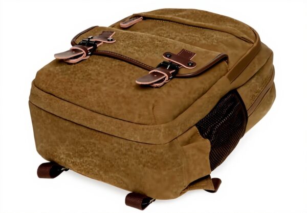 KAUKKO Sac à Dos Toile Vintage 24L Ordinateur 14 Pouces