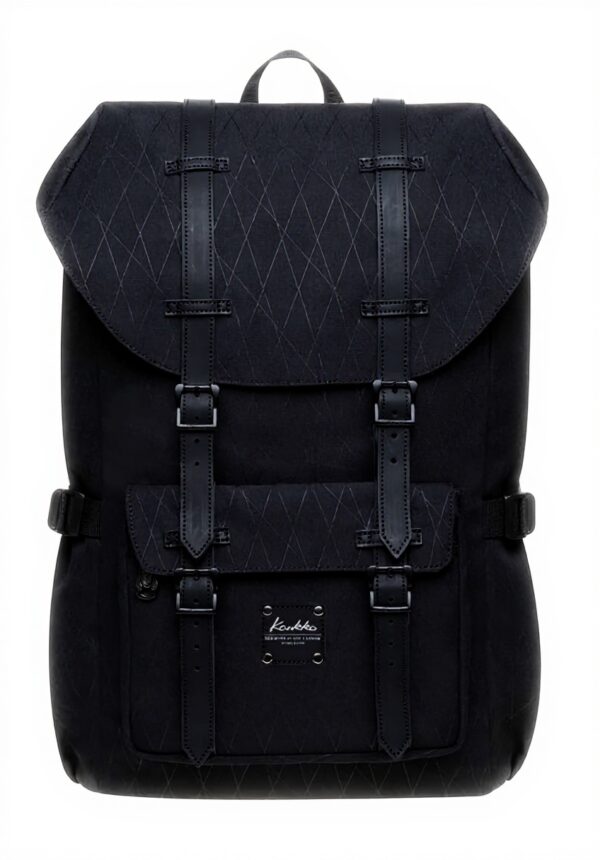 KAUKKO Sac à dos ordinateur portable 15,6 polyester noir