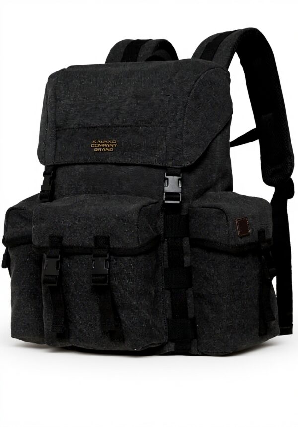 KAUKKO Sac à dos randonnée toile rétro ordinateur portable