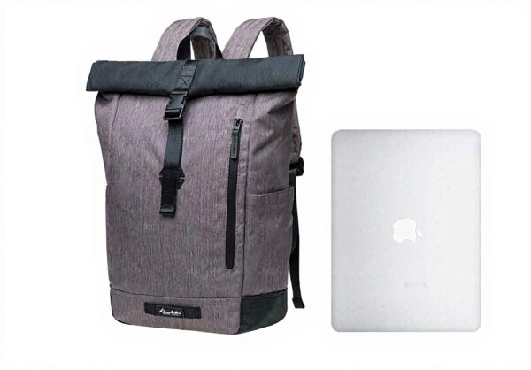 KAUKKO Sac à Dos Nylon Vintage Ordinateur Portable 12 Pouces