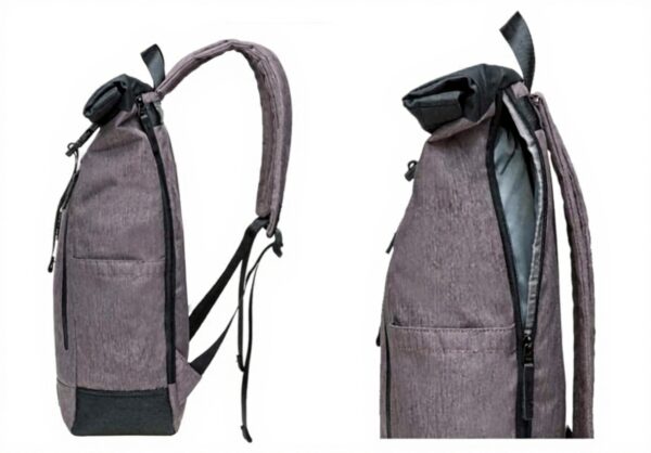 KAUKKO Sac à Dos Nylon Vintage Ordinateur Portable 12 Pouces