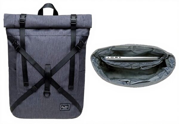 KAUKKO Sac à Dos Ordinateur Portable 15 Pouces Polyester