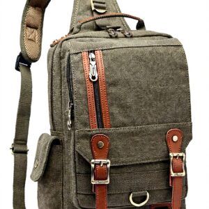 Sac à dos KAUKKO unisexe coton durable taille unique vert