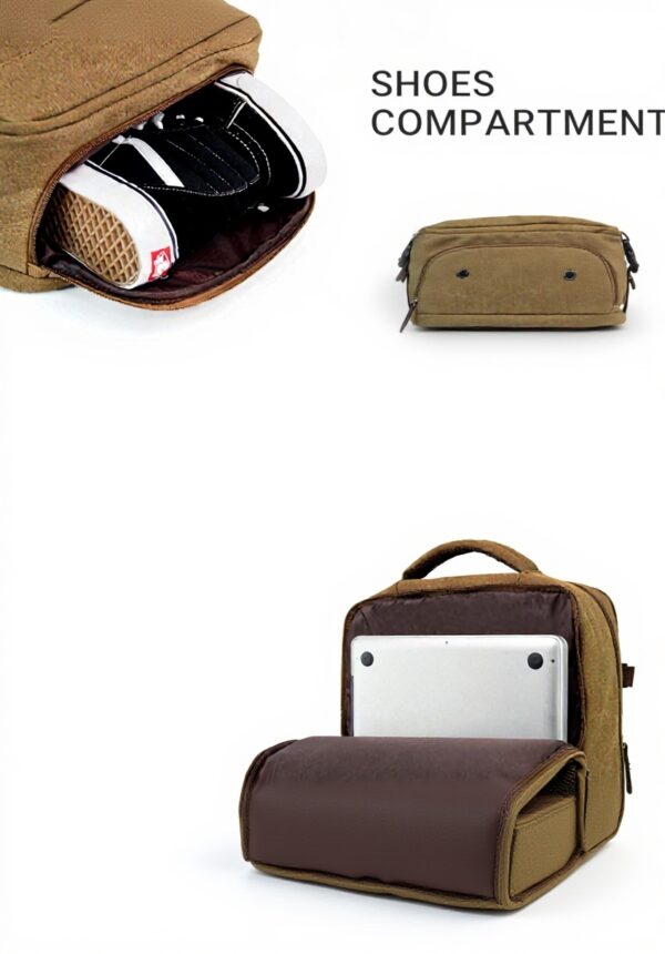 KAUKKO Sac à dos randonnée 40L toile polyester réglable