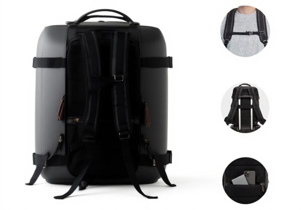 Sac à dos randonnée KAUKKO 40L polyester réglable noir