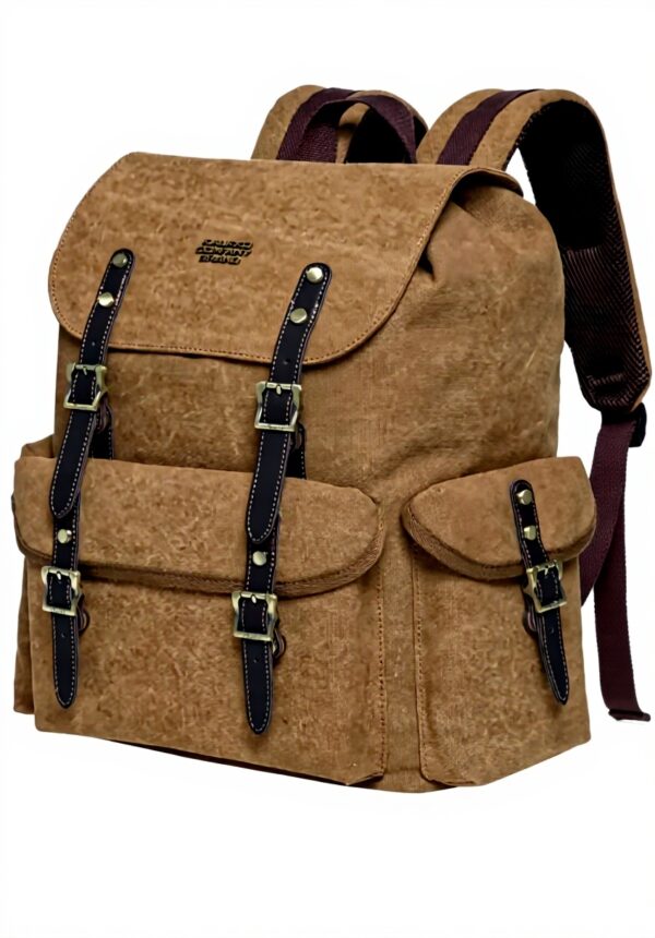 KAUKKO Sac à dos randonnée vintage 23L toile kaki FP703