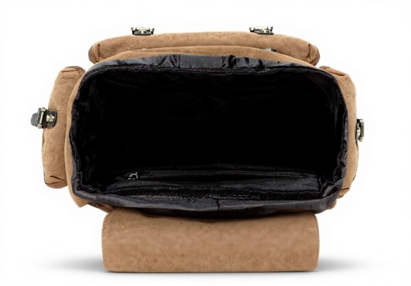 KAUKKO Sac à dos randonnée vintage 23L toile kaki FP703