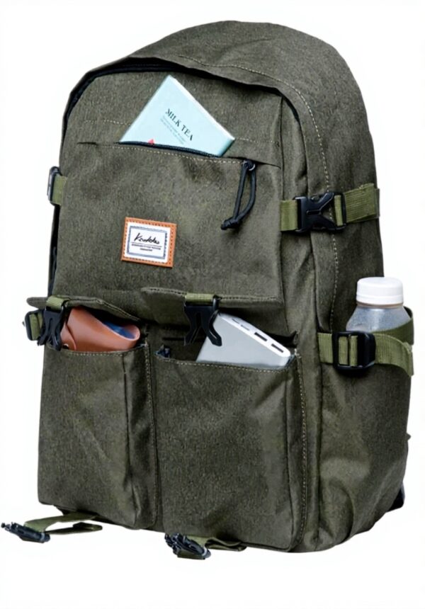 KAUKKO sac à dos cuir vintage multifonction école voyage