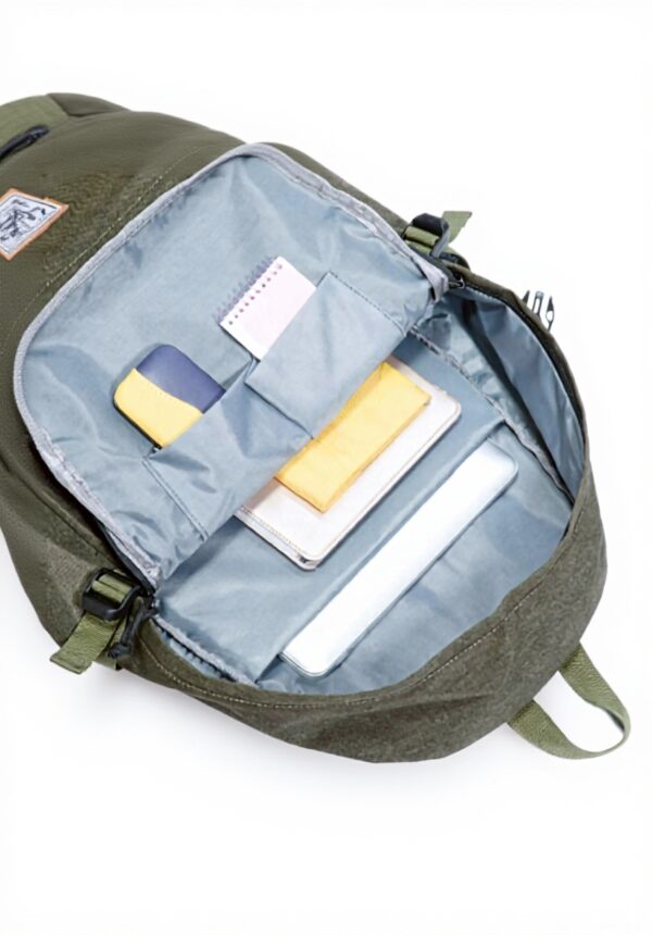 KAUKKO sac à dos cuir vintage multifonction école voyage