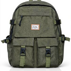 KAUKKO sac à dos cuir vintage multifonction école voyage