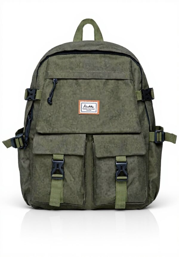 KAUKKO sac à dos cuir vintage multifonction école voyage